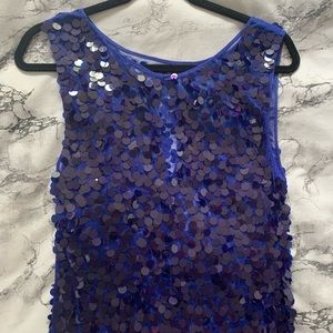 💙Le Chateau Blue Sequined Party Dress